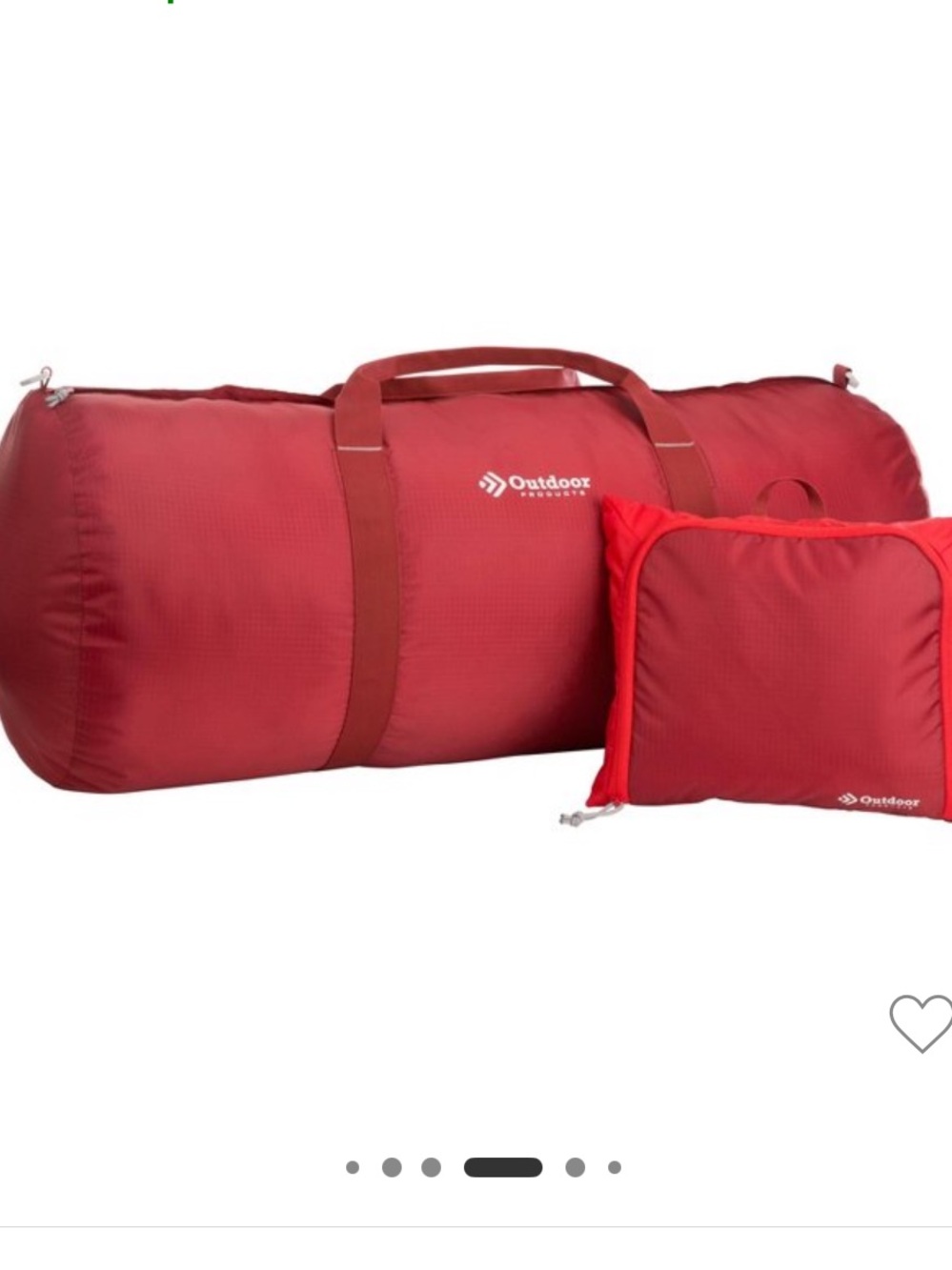 Outdoor Products 96L
Deluxe Duffel Daypack -
Red L